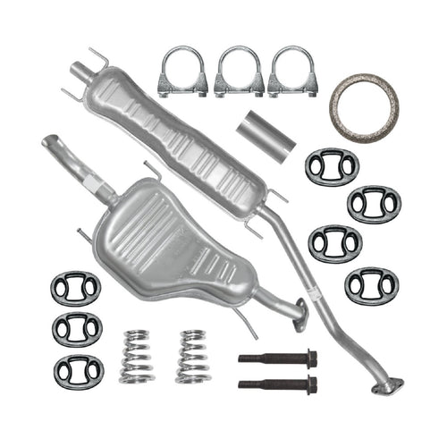 Auspuffanlage Schalldämpferset Auspuff für Opel Astra 2 II G (03.1998-12.2009) 1.6i 1.8i 2.0i Limousine_1