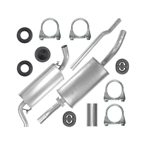 Auspuffanlage Schalldämpferset Auspuff für Audi Coupe B3 (10.1988-12.1996) 1.8 2.0_1