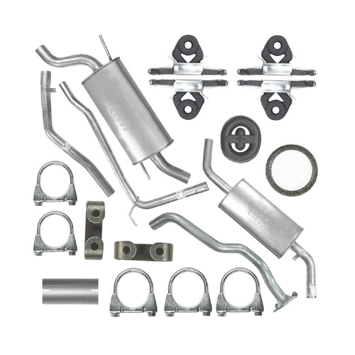 Auspuffanlage Schalldämpferset Auspuff für Volkswagen Transporter T4 (09.1990-12.1995) 2.4 D Bus SWB (2920 mm)_1