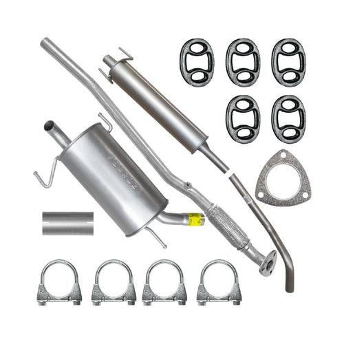 Auspuffanlage Schalldämpferset Auspuff für Opel Corsa 3 III C (09.2000-12.2006) 1.2 Fließheck_1
