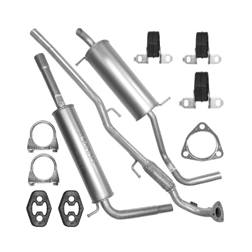 Auspuffanlage Schalldämpferset Auspuff für Volkswagen Polo 4 IV 9N (11/2001-11/2005) 1.2i Fließheck_1