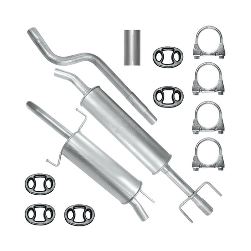 Auspuffanlage Schalldämpferset Auspuff für Opel Astra 2 II G (03.1998-12.2009) 1.4i Limousine_1