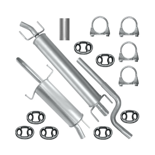 Auspuffanlage Schalldämpferset Auspuff für Opel Astra 2 II G (03.1998-12.2009) 1.6i 1.6i 1.8i Limousine_1