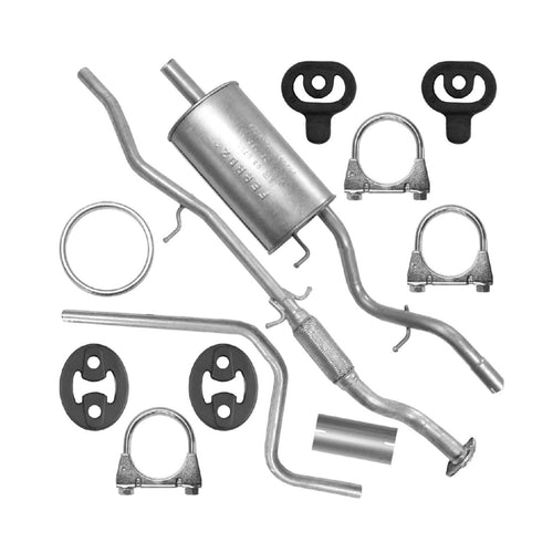 Auspuffanlage Schalldämpferset Auspuff für Ford KA 1 I (08.1996-09.2008) 1.3 Fließheck_1