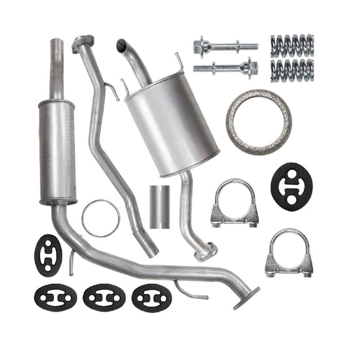 Auspuffanlage Schalldämpferset Auspuff für Honda Jazz 2 II GD/GE (10.2001-10.2008) 1.2 1.4 Fließheck_1