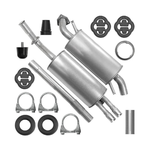 Auspuffanlage Schalldämpferset Auspuff für Audi A6 C4 (06.1994-10.1997) 2.6 2.8 Kombi Avant, Limousine_1