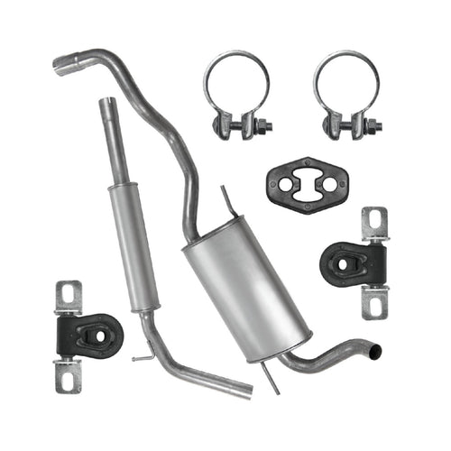 Auspuffanlage Schalldämpferset Auspuff für Volkswagen Polo 3 III 6N (10.1994-10.2001) 1.4 Fließheck_1