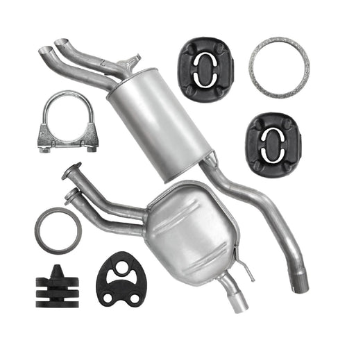 Auspuffanlage Schalldämpferset Auspuff für Mercedes-Benz W124 2.8 3.0 3.2 (12.1984-06.1995) Limousine_1