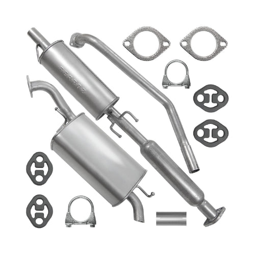 Auspuffanlage Schalldämpferset Auspuff für Chevrolet Aveo 1 I (04.2008-12.2011) 1.4 Fließheck_1