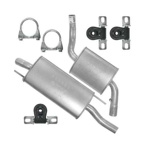 Auspuffanlage Schalldämpferset Auspuff für Volkswagen Golf 3 III (01.1991-12.1997) 1.8 1.9D Cabrio, Fließheck_1