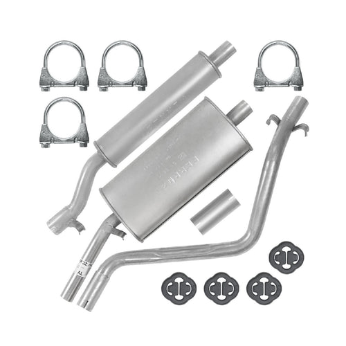 Auspuffanlage Schalldämpferset Auspuff für Volkswagen Golf 1 I (04.1974-02.1984) 1.8 1.6 TD Cabrio, Fließheck_1