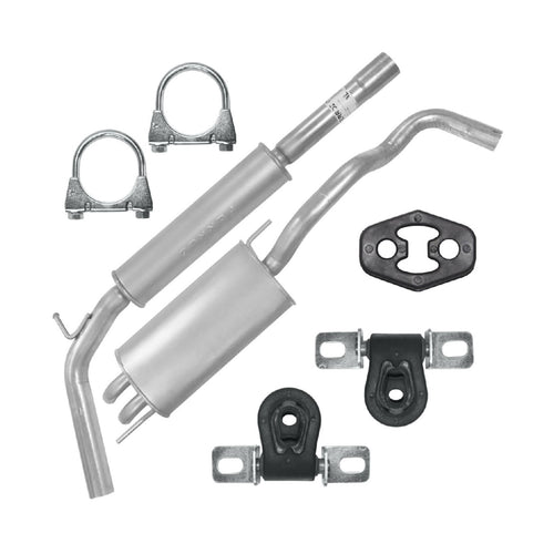 Auspuffanlage Schalldämpferset Auspuff für Volkswagen Polo 4 IV 9N (11.2001-12.2009) 1.9 SDI Fließheck_1