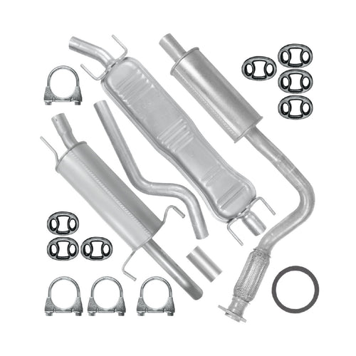 Auspuffanlage Schalldämpferset Auspuff für Opel Astra 2 II G (03.1998-12.2009) 2.0 DI 2.0 DTI 2.2 DTI Limousine_1