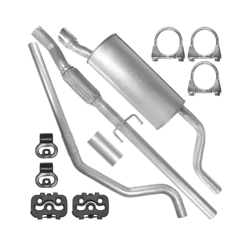 Auspuffanlage Schalldämpferset Auspuff für Fiat Grande Punto 1 I (09.2005-12.2015) 1.3 MJTD Fließheck_1