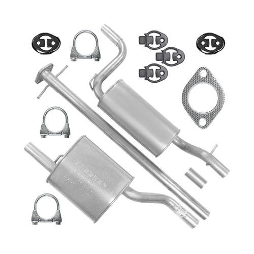 Auspuffanlage Schalldämpferset Auspuff für Ford Focus 1 I MK1 (08.1998-03.2005) 1.8 Limousine_1