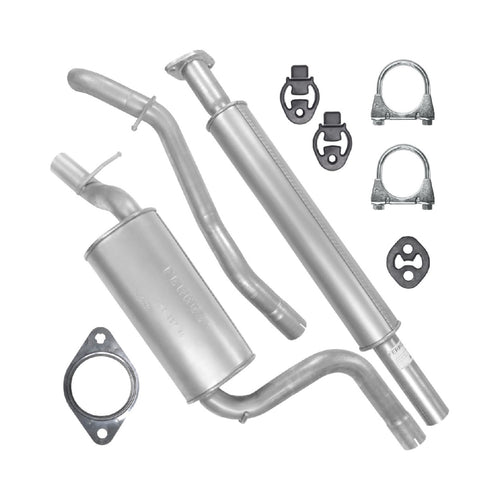 Auspuffanlage Schalldämpferset Auspuff für Ford Focus 2 II MK2 (09.2004-09.2011) 2.0 TDCI Cabrio, Fließheck_1