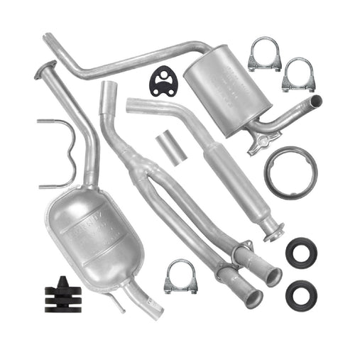 Auspuffanlage Schalldämpferset Auspuff für Mercedes-Benz 190 W201 (12.1984-08.1993) 1.8 2.0 Limousine_1