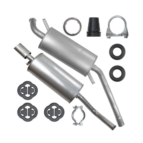 Auspuffanlage Schalldämpferset Auspuff für Audi 100 C4 (12.1990-07.1994) 2.0i 2.4 D Kombi Avant, Limousine_1