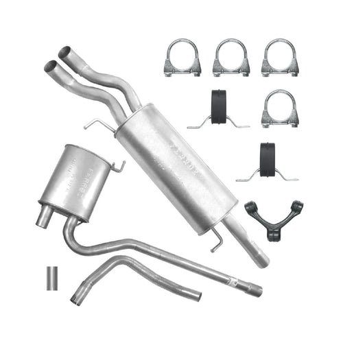 Auspuffanlage Schalldämpferset Auspuff für Audi A6 C5 (01.1997-01.2005) 1.9 TDI Kombi Avant, Limousine_1