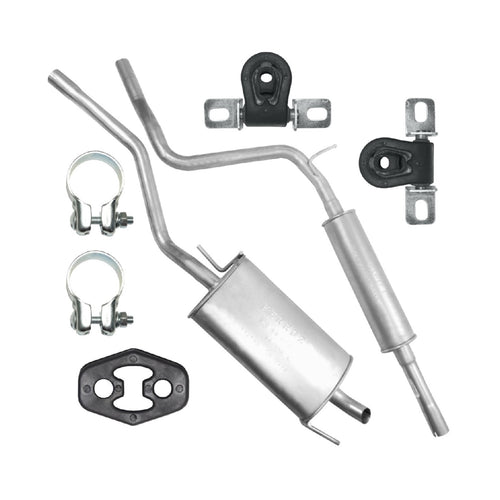 Auspuffanlage Schalldämpferset Auspuff für Volkswagen Caddy 2 II 9K (11.1995-01.2004) 1.4i 1.6i 1.9 D Van_1