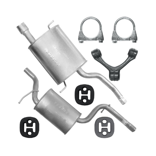 Auspuffanlage Schalldämpferset Auspuff für Volkswagen Passat B6 (03.2005-10.2011) 1.6 FSI Kombi Variant, Limousine_1