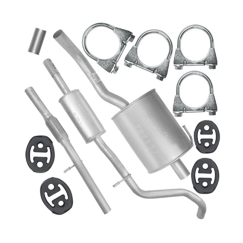 Auspuffanlage Schalldämpferset Auspuff für Fiat Panda 2 II (01.2003-12.2012) 1.3 MJTD Fließheck_1