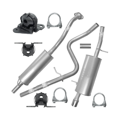 Auspuffanlage Schalldämpferset Auspuff für Citroen C3 1 I (02.2002-12.2009) 1.6i Cabrio, Fließheck_1