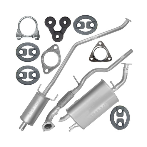 Auspuffanlage Schalldämpferset Auspuff für Chevrolet Spark 3 III (03.2010-12.2015) 1.0i Fließheck_1
